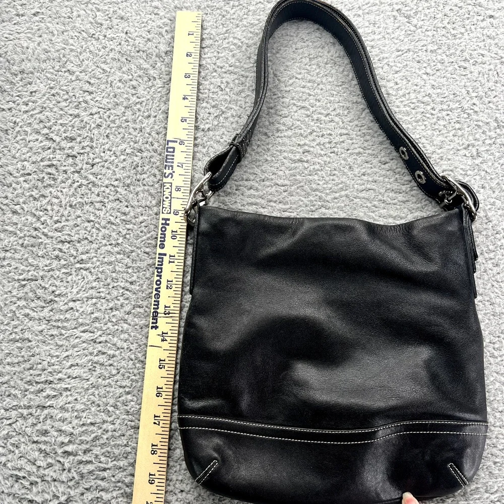 Vintage Coach‎ Soho L052-1416 Black Leather Bag Hobo Shoulder Purse